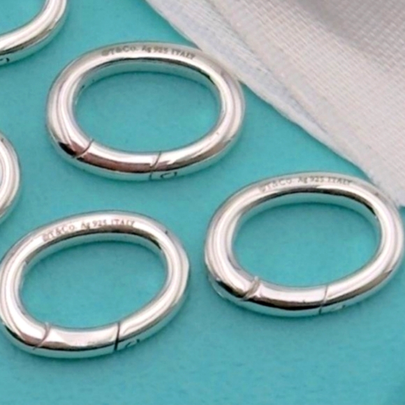 5 Tiffany & Co. 5Oval Jump Ring Sterling Silver AG925 Made in Italy - Picture 4 of 4